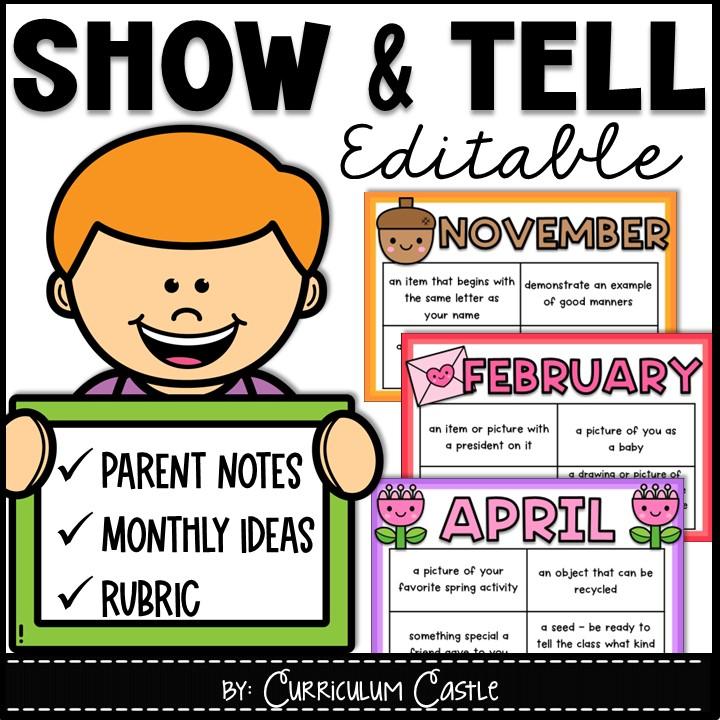 show & tell ideas for the year