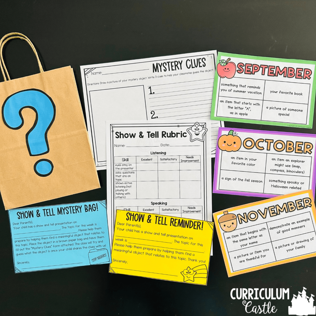 Show and Tell Ideas for the Entire Year {EDITABLE}! - Image 2