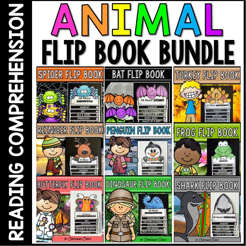 Animal Flip Book BUNDLE {Reading Comprehension & Craft}