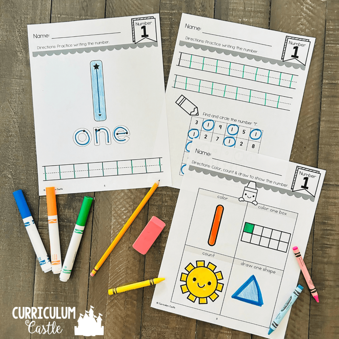 number worksheets