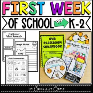 First Week of School Activities K-2
