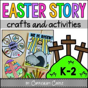 Easter Story Christian Bible Crafts & Sunday School Holy Week Activities